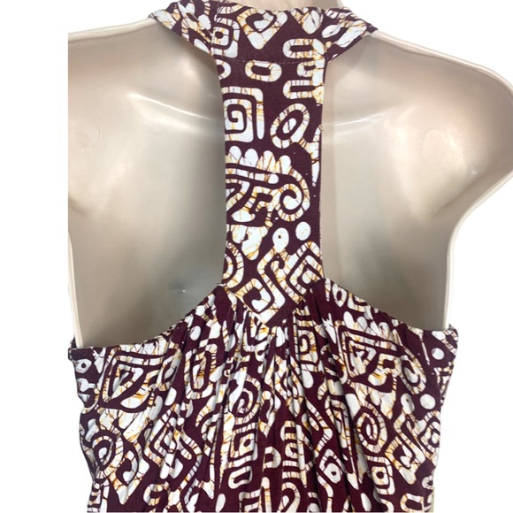 Boston Proper Embellished Islander Bohemian Racerback tank w shelf bra sz S - Picture 4 of 9